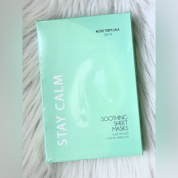 Give them Lala Beauty Stay Calm Soothing Sheet Masks, Set if 4, New &  Sealed - Picture 2 of 4